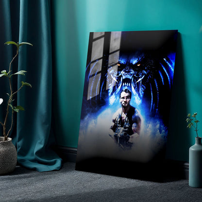 Flex Designs Metal Poster Predator Teaser 24 x 36" Home Goods - Movie 1987 Movie Metal Poster