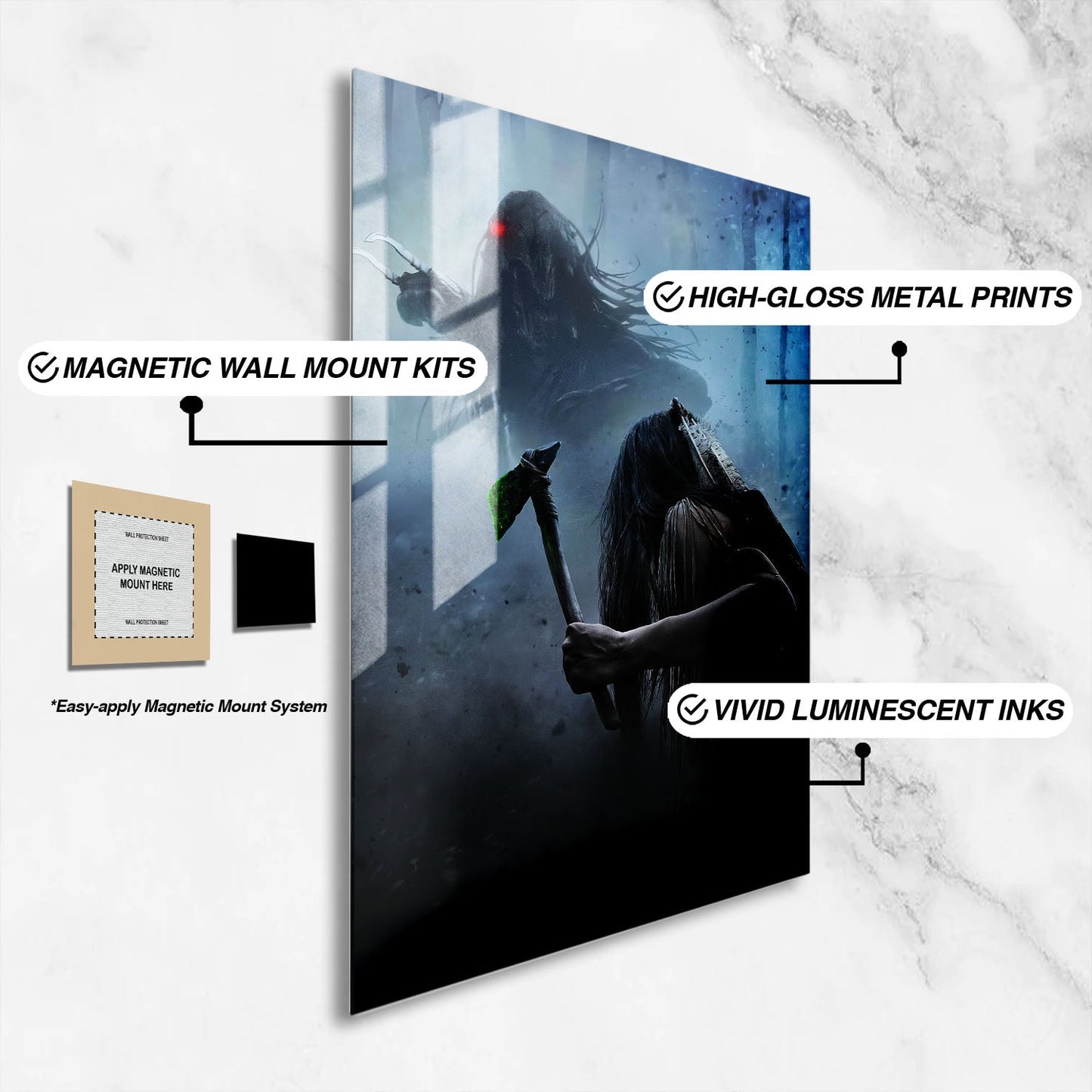 Flex Designs Metal Poster Prey Textless 16 x 24" Home Goods - Movie 2022 Movie Metal Poster