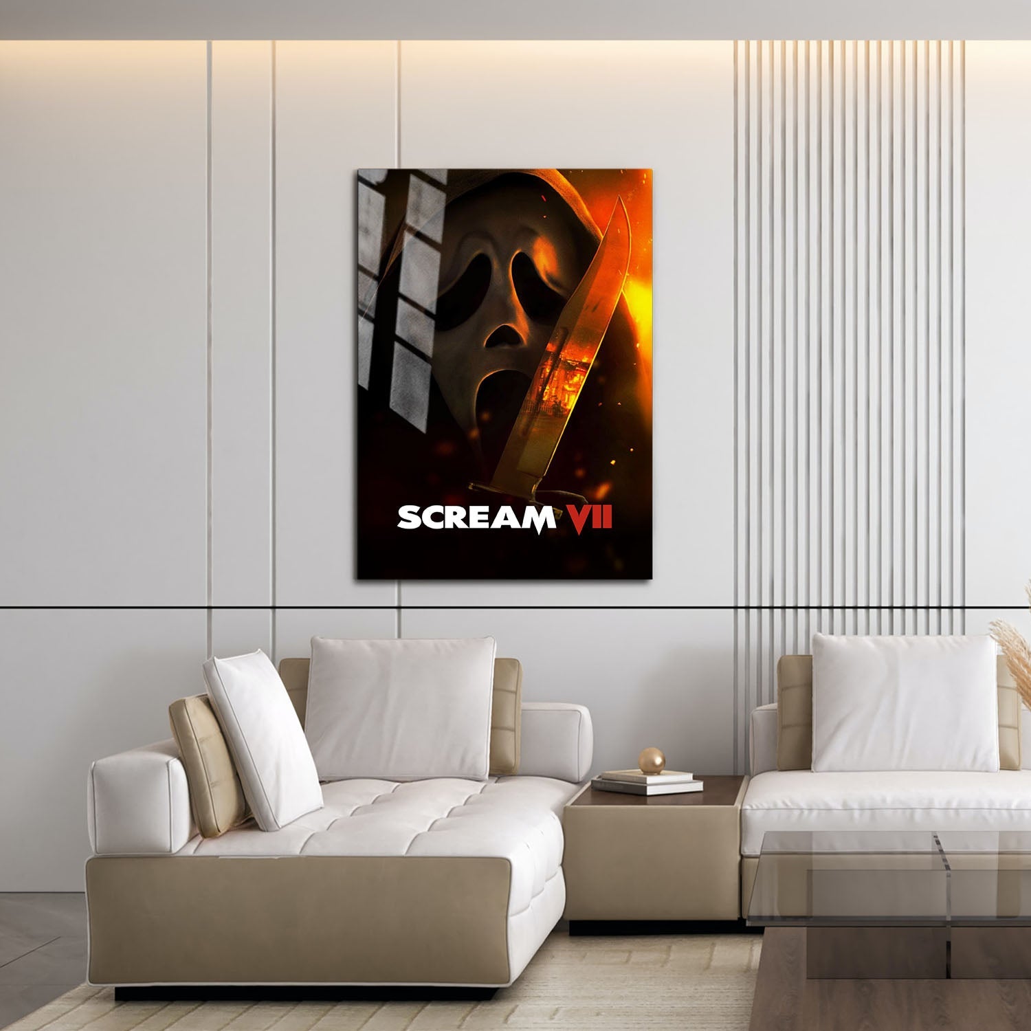 Flex Designs Metal Poster Scream 7 Theatrical 16 x 24" Home Goods - Movie 2026 Movie Metal Poster