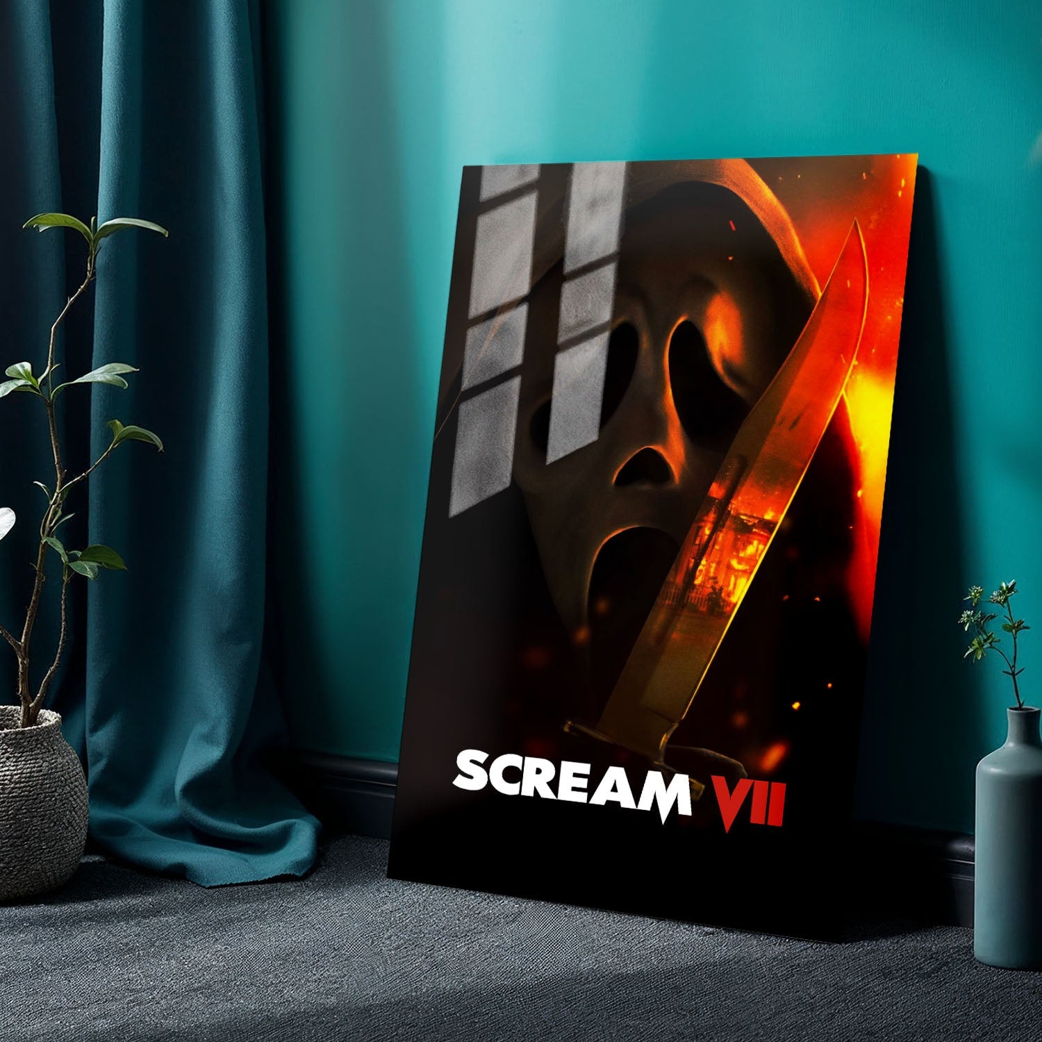 Flex Designs Metal Poster Scream 7 Theatrical 24 x 36" Home Goods - Movie 2026 Movie Metal Poster