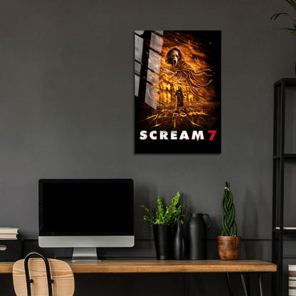 Flex Designs Metal Poster Scream 7 24 x 36" Home Goods - Movie 2026 Movie Metal Poster