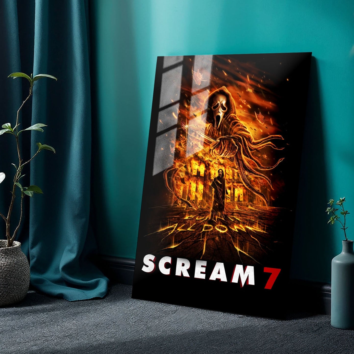 Flex Designs Metal Poster Scream 7 24 x 36" Home Goods - Movie 2026 Movie Metal Poster