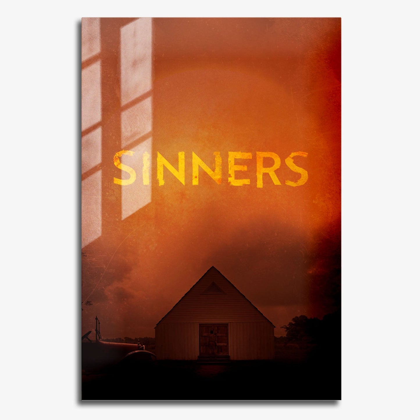 Flex Designs Metal Poster Sinners Minimalist 11 x 17" Home Goods - Movie 2025 Movie Metal Poster