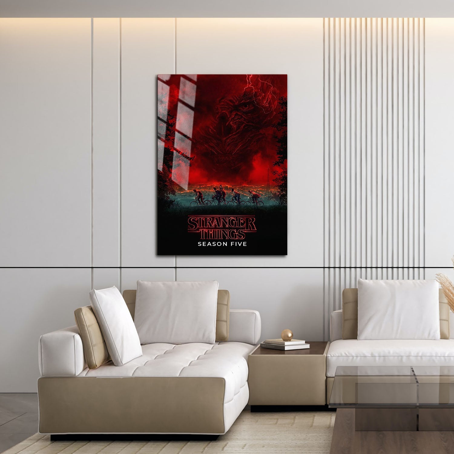 Flex Designs Metal Poster Stranger Things Season 5 16 x 24" Home Goods - TV Show 2016 TV Show Metal Poster