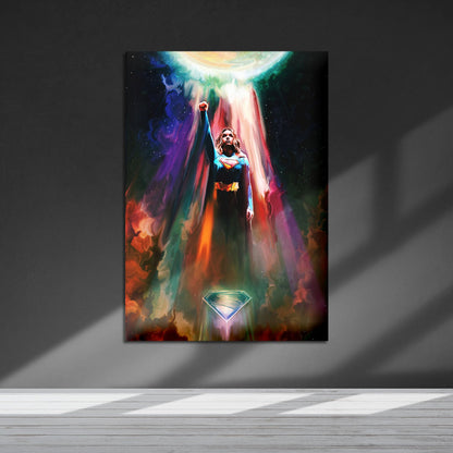 Flex Designs Metal Poster Supergirl Key Art 5 x 7" Home Goods - Movie 2026 Movie Metal Poster