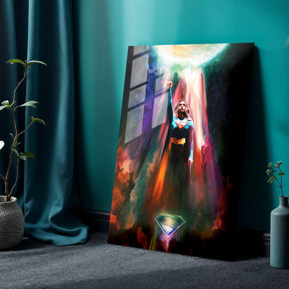 Flex Designs Metal Poster Supergirl Key Art 24 x 36" Home Goods - Movie 2026 Movie Metal Poster