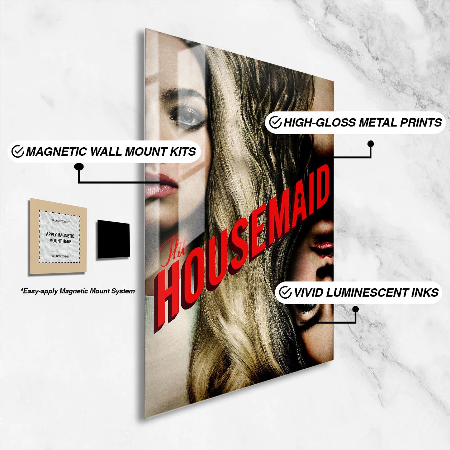 Flex Designs Metal Poster The Housemaid Theatrical 16 x 24" Home Goods - Movie 2025 Movie Metal Poster