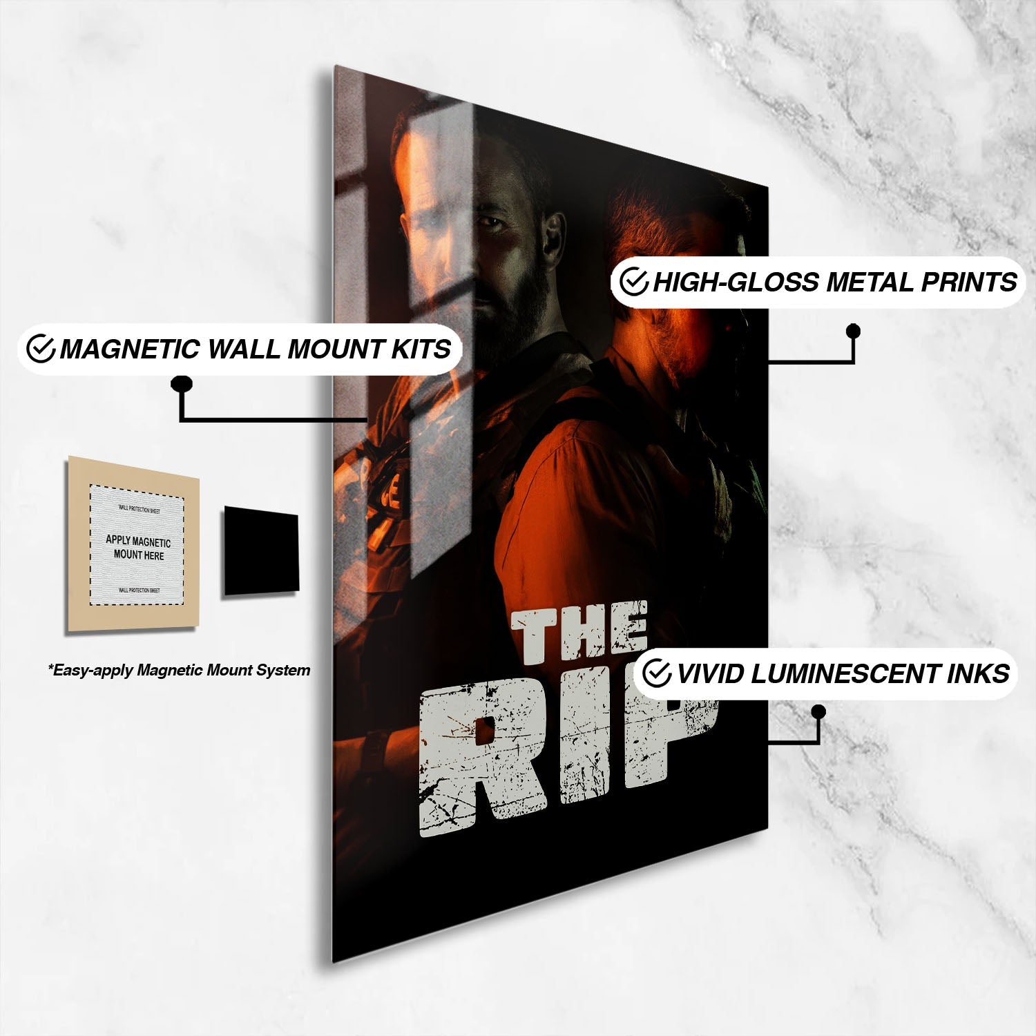 Flex Designs Metal Poster The Rip 16 x 24" Home Goods - Movie 2026 Movie Metal Poster