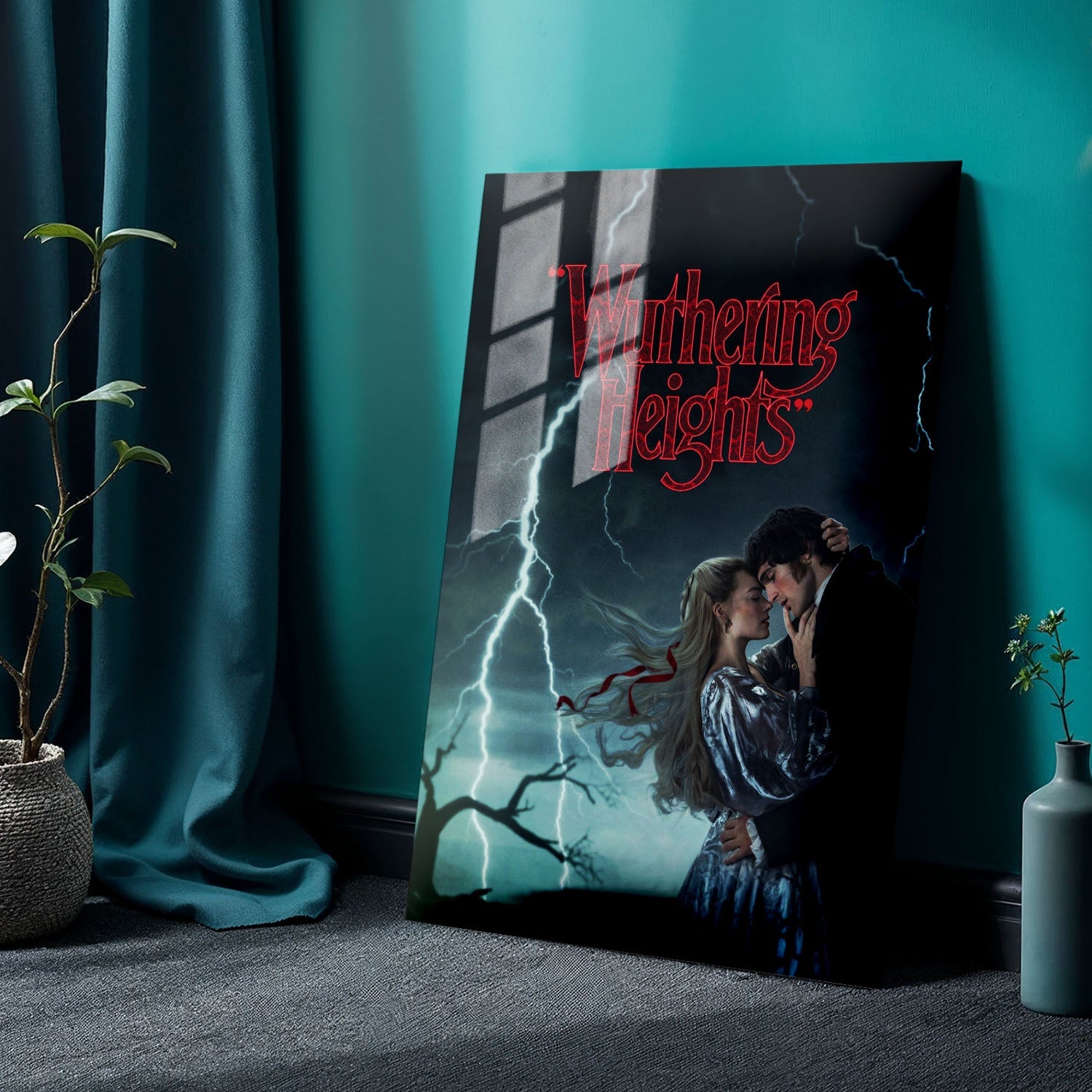 Flex Designs Metal Poster Wuthering Heights Theatrical 24 x 36" Home Goods - Movie 2026 Movie Metal Poster