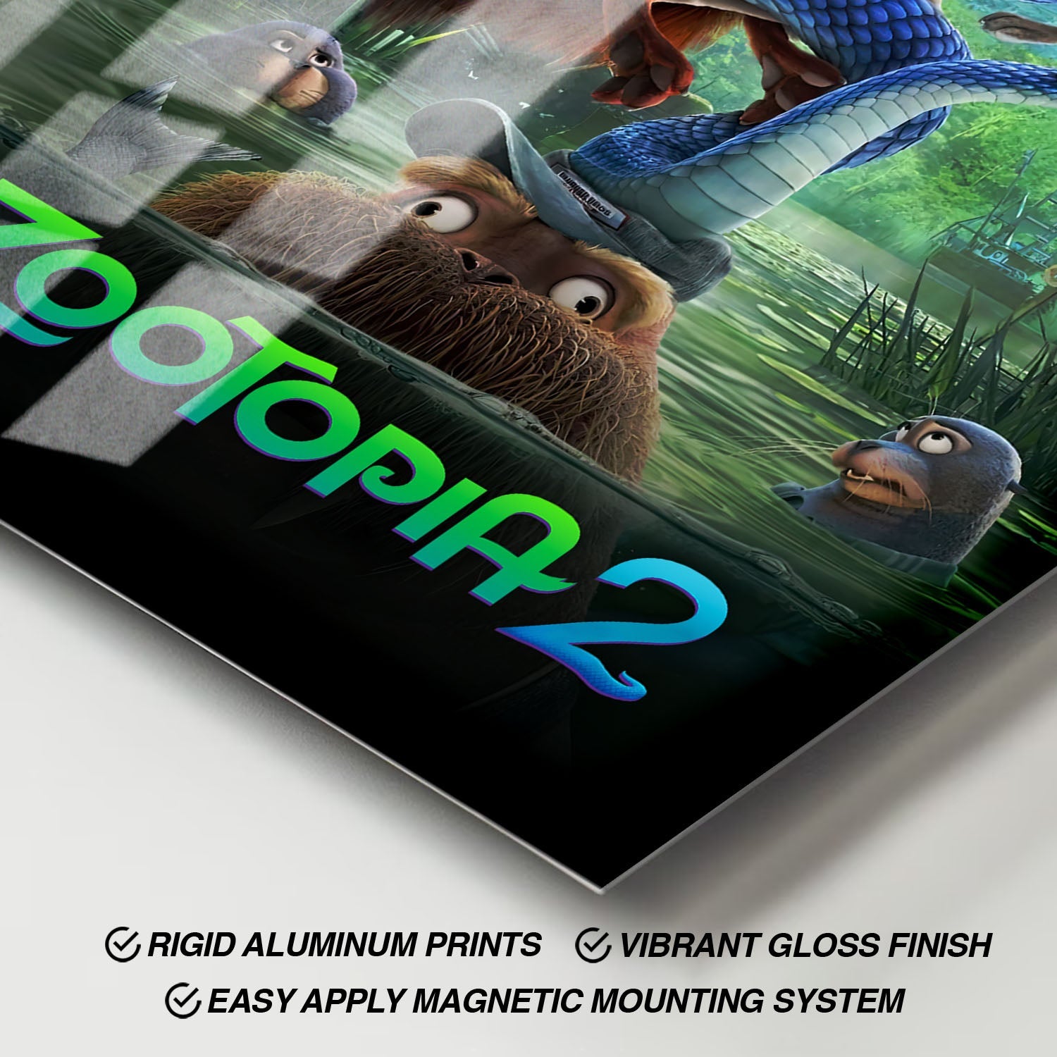 Flex Designs Metal Poster Zootopia 2 Swamp 11 x 17" Home Goods - Movie 2025 Movie Metal Poster