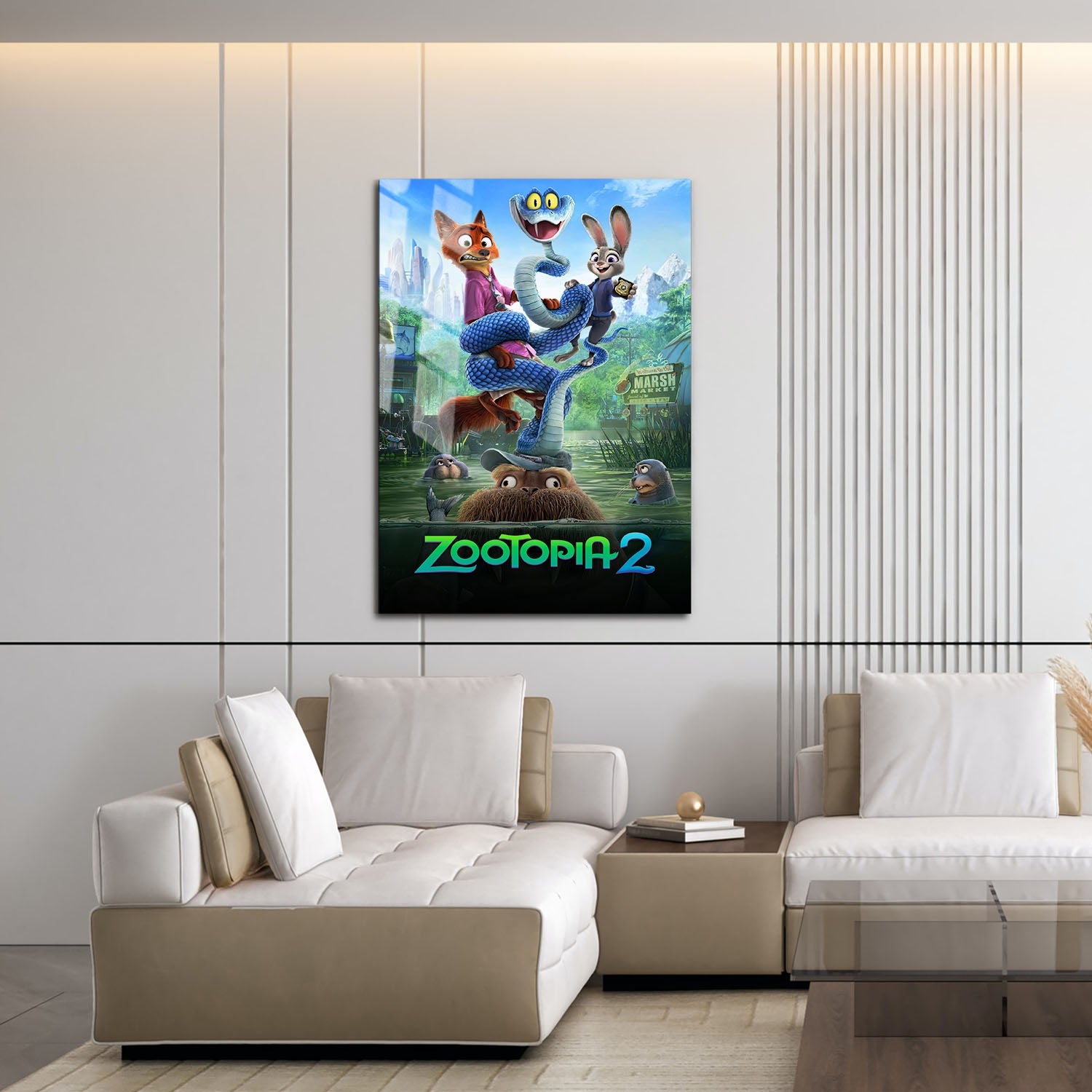 Flex Designs Metal Poster Zootopia 2 Swamp 16 x 24" Home Goods - Movie 2025 Movie Metal Poster