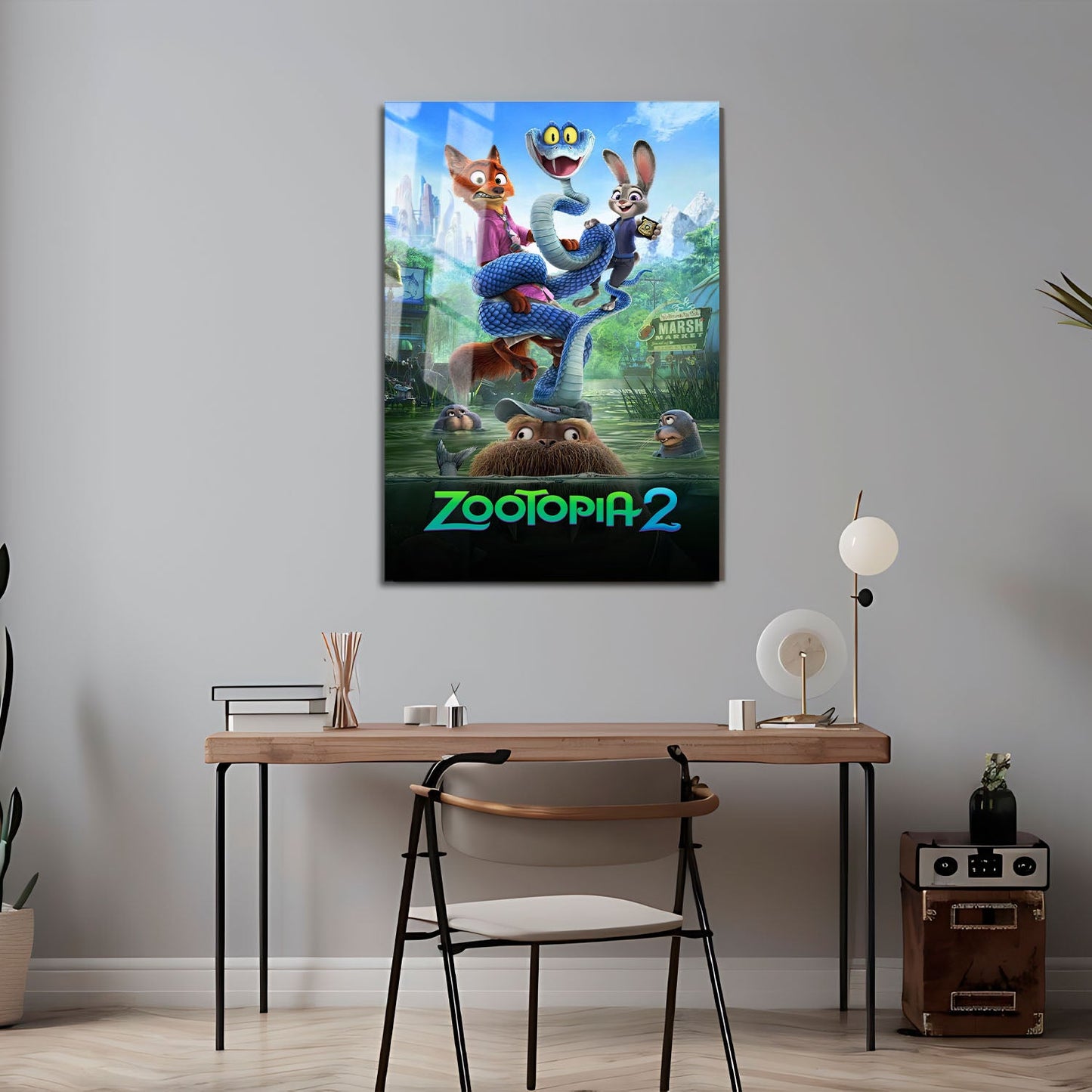 Flex Designs Metal Poster Zootopia 2 Swamp 5 x 7" Home Goods - Movie 2025 Movie Metal Poster