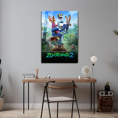 Flex Designs Metal Poster Zootopia 2 Swamp 5 x 7" Home Goods - Movie 2025 Movie Metal Poster