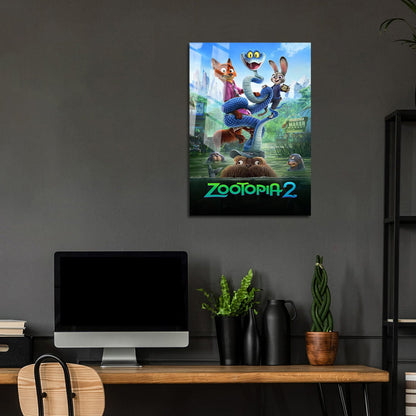 Flex Designs Metal Poster Zootopia 2 Swamp 24 x 36" Home Goods - Movie 2025 Movie Metal Poster
