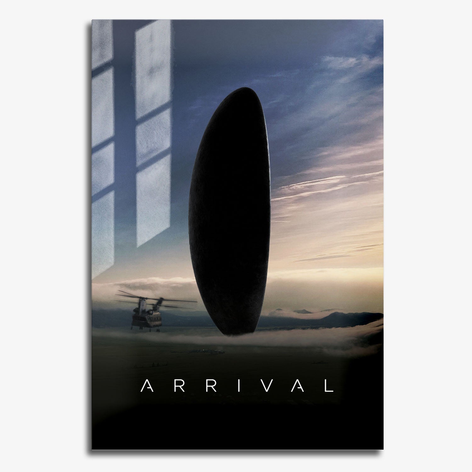 Flex Designs Metal Poster Arrival Cinematic 11 x 17" Home Goods - Movie 2016 Movie Metal Poster