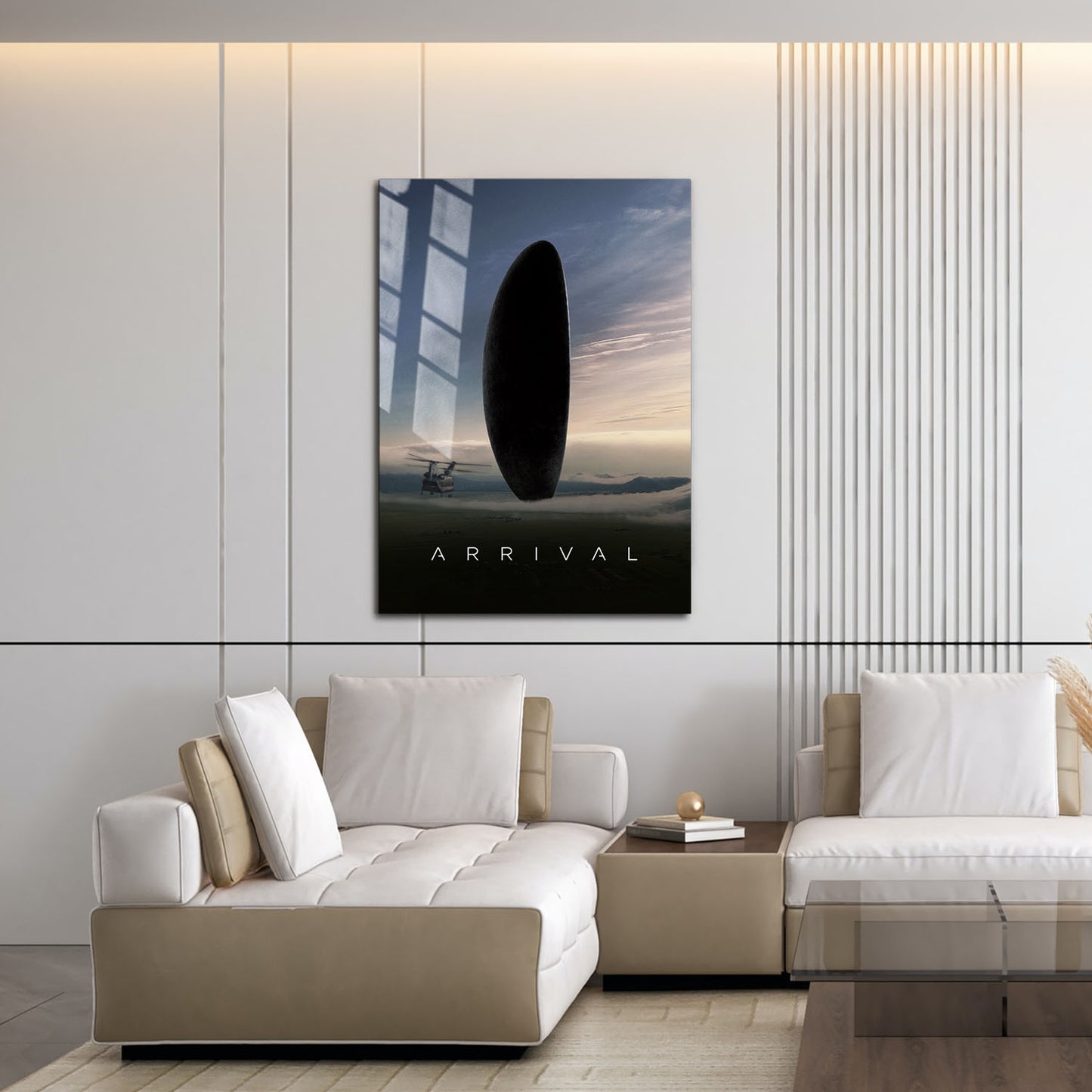 Flex Designs Metal Poster Arrival Cinematic 16 x 24" Home Goods - Movie 2016 Movie Metal Poster