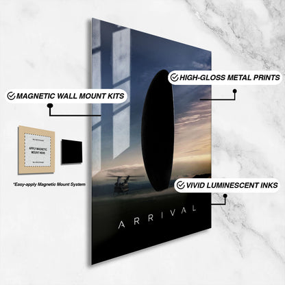 Flex Designs Metal Poster Arrival Cinematic 16 x 24" Home Goods - Movie 2016 Movie Metal Poster