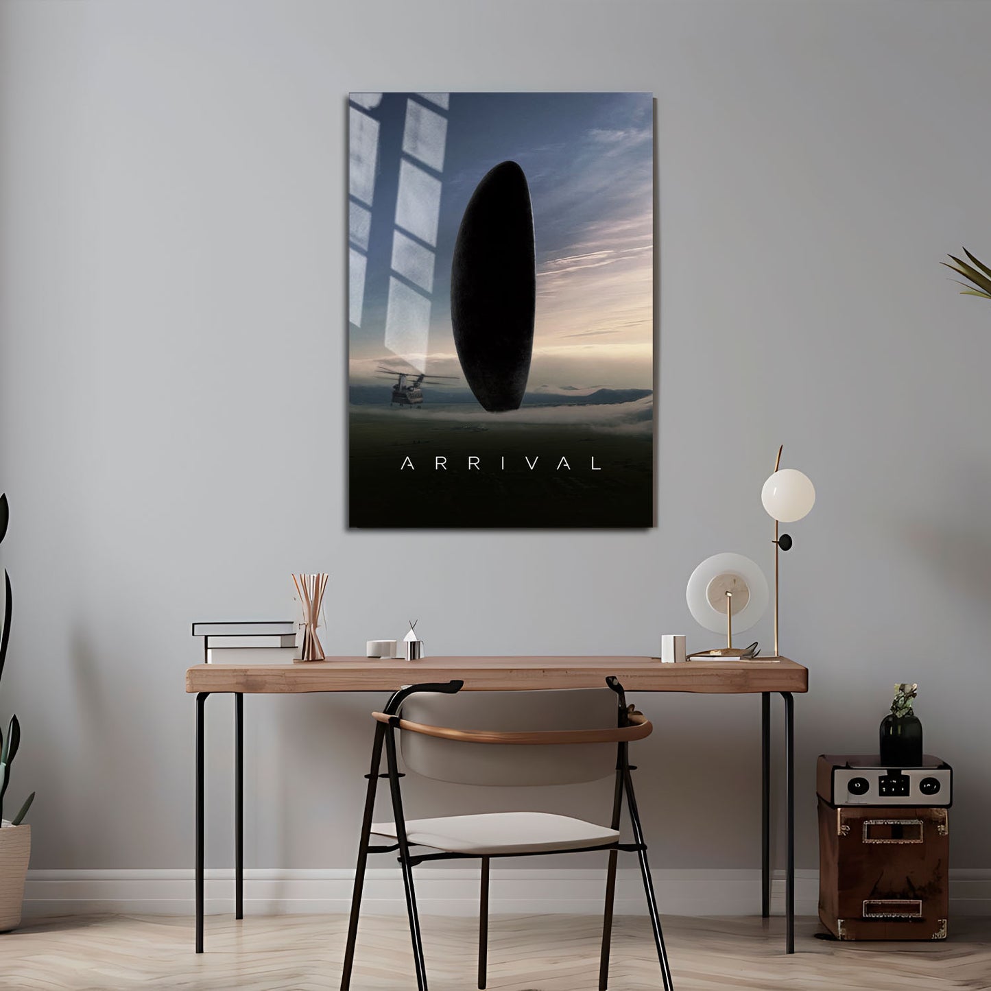 Flex Designs Metal Poster Arrival Cinematic 5 x 7" Home Goods - Movie 2016 Movie Metal Poster