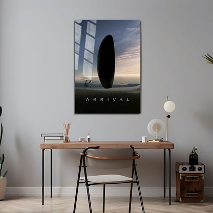 Flex Designs Metal Poster Arrival Cinematic 5 x 7" Home Goods - Movie 2016 Movie Metal Poster