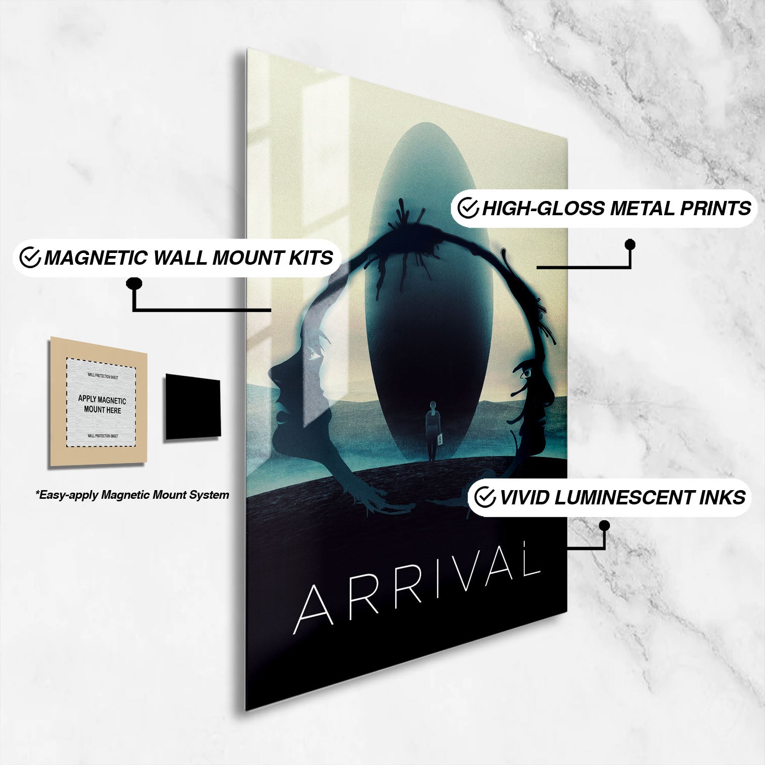 Flex Designs Metal Poster Arrival Cartoon 16 x 24" Home Goods - Movie 2016 Movie Metal Poster