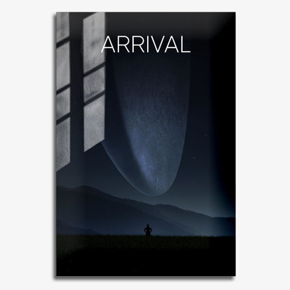 Flex Designs Metal Poster Arrival Simple 11 x 17" Home Goods - Movie 2016 Movie Metal Poster