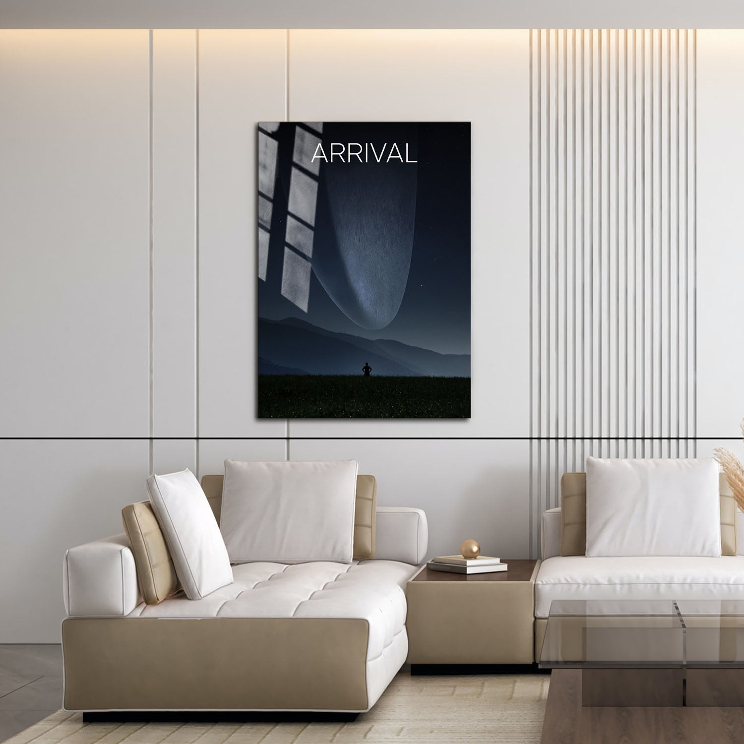 Flex Designs Metal Poster Arrival Simple 16 x 24" Home Goods - Movie 2016 Movie Metal Poster