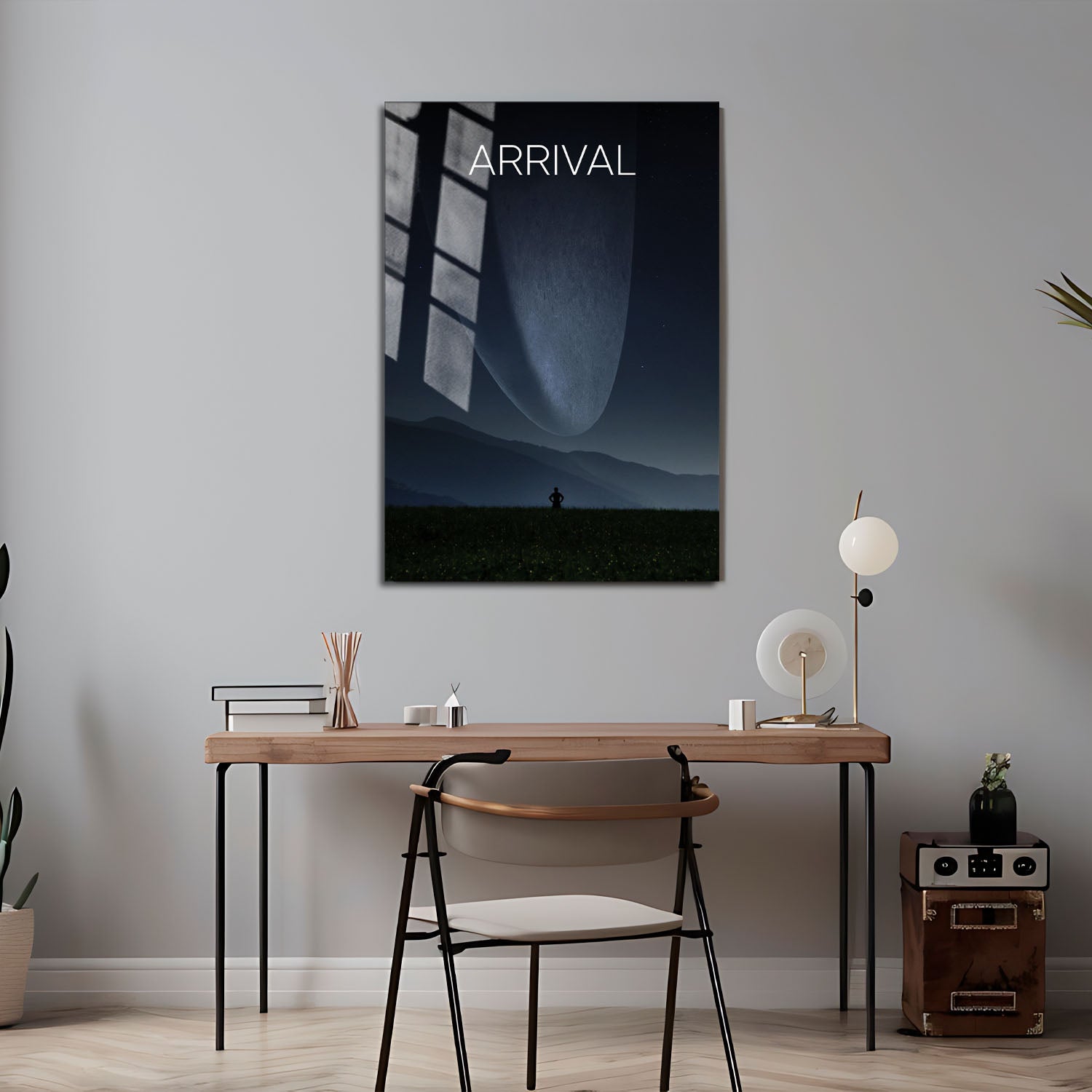 Flex Designs Metal Poster Arrival Simple 5 x 7" Home Goods - Movie 2016 Movie Metal Poster