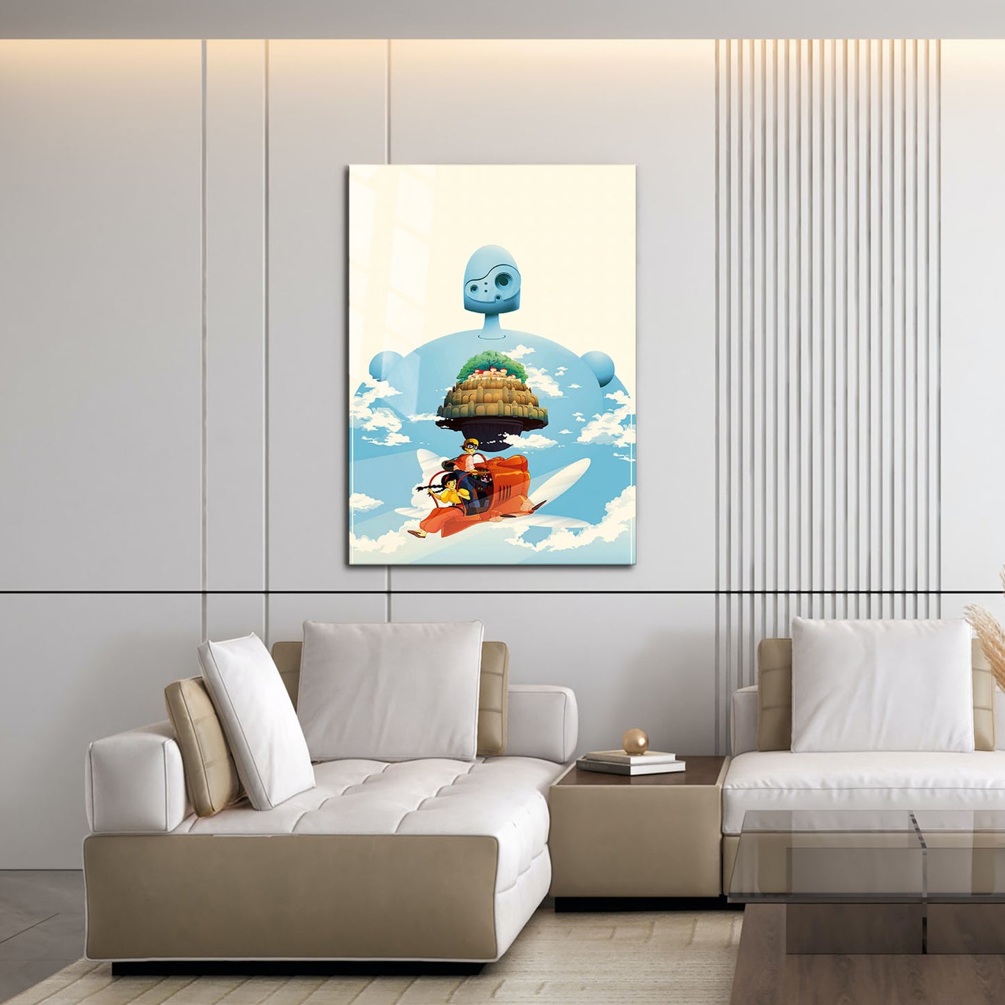 Flex Designs Metal Poster Castle in the Sky Sketch 16 x 24" Home Goods - Movie 1986 Movie Metal Poster