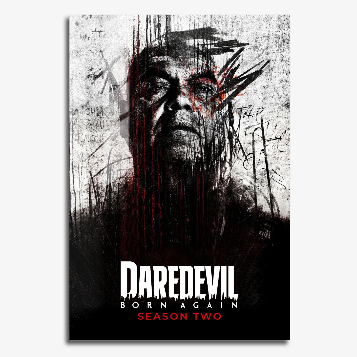 Flex Designs Metal Poster Daredevil Born Again Season 2 11 x 17" Home Goods - TV Show 2025 TV Show Metal Poster