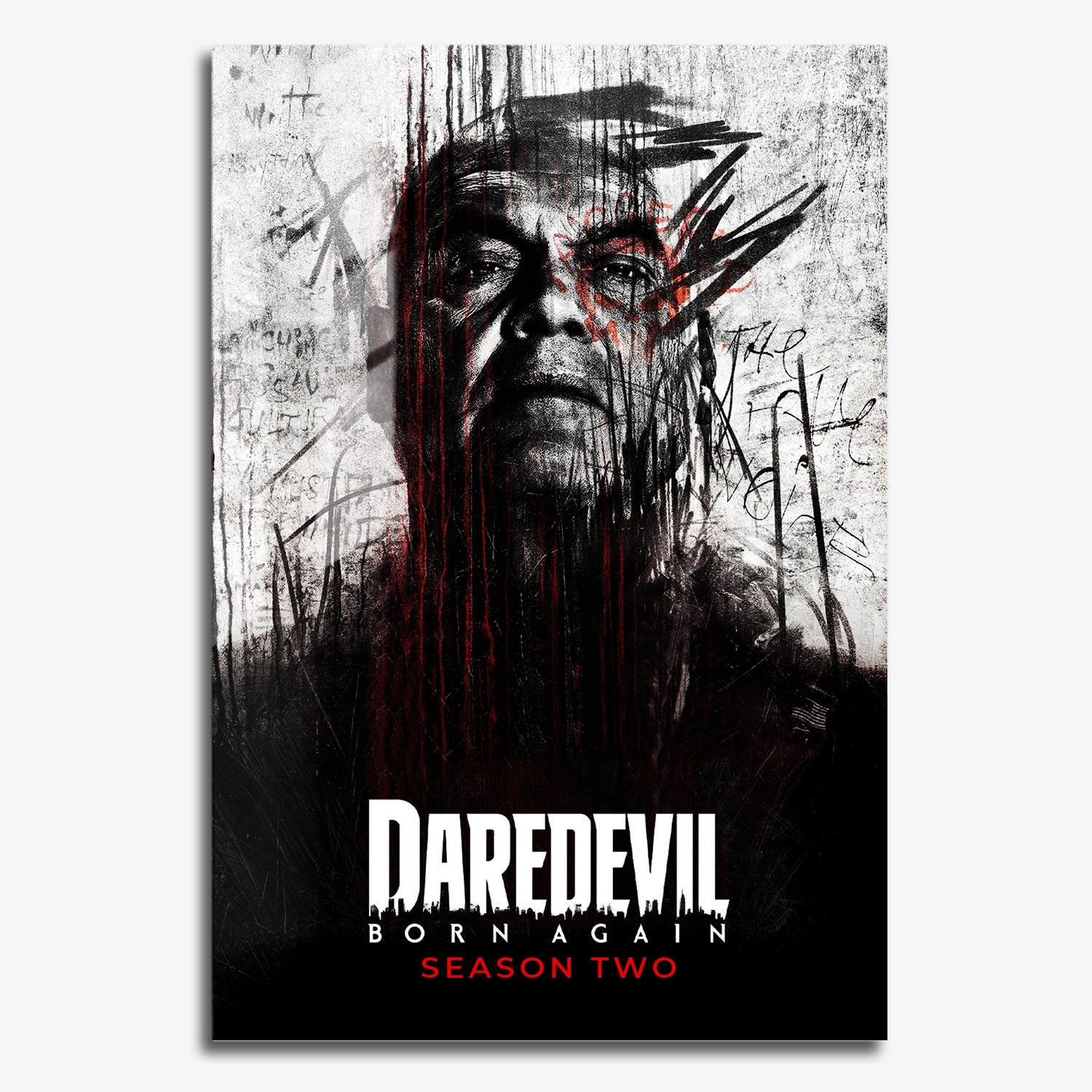 Flex Designs Metal Poster Daredevil Born Again Season 2 11 x 17" Home Goods - TV Show 2025 TV Show Metal Poster