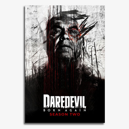Flex Designs Metal Poster Daredevil Born Again Season 2 11 x 17" Home Goods - TV Show 2025 TV Show Metal Poster