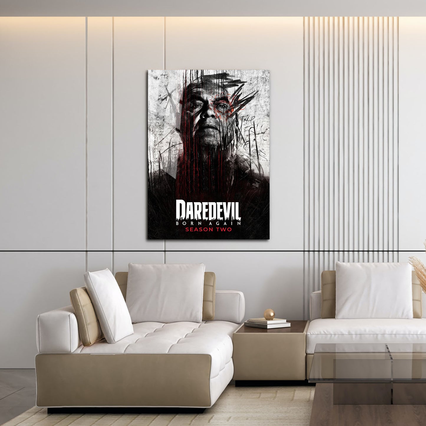 Flex Designs Metal Poster Daredevil Born Again Season 2 16 x 24" Home Goods - TV Show 2025 TV Show Metal Poster