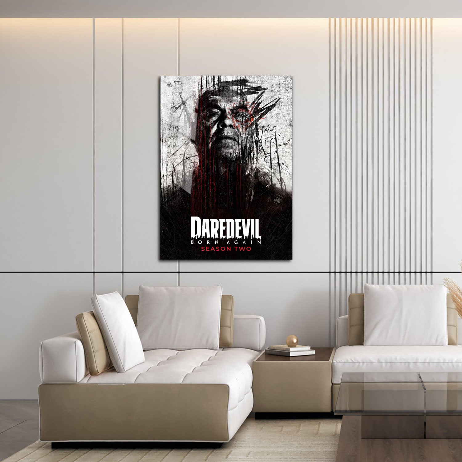 Flex Designs Metal Poster Daredevil Born Again Season 2 16 x 24" Home Goods - TV Show 2025 TV Show Metal Poster