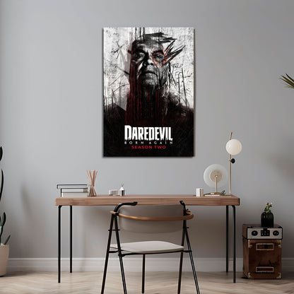 Flex Designs Metal Poster Daredevil Born Again Season 2 5 x 7" Home Goods - TV Show 2025 TV Show Metal Poster