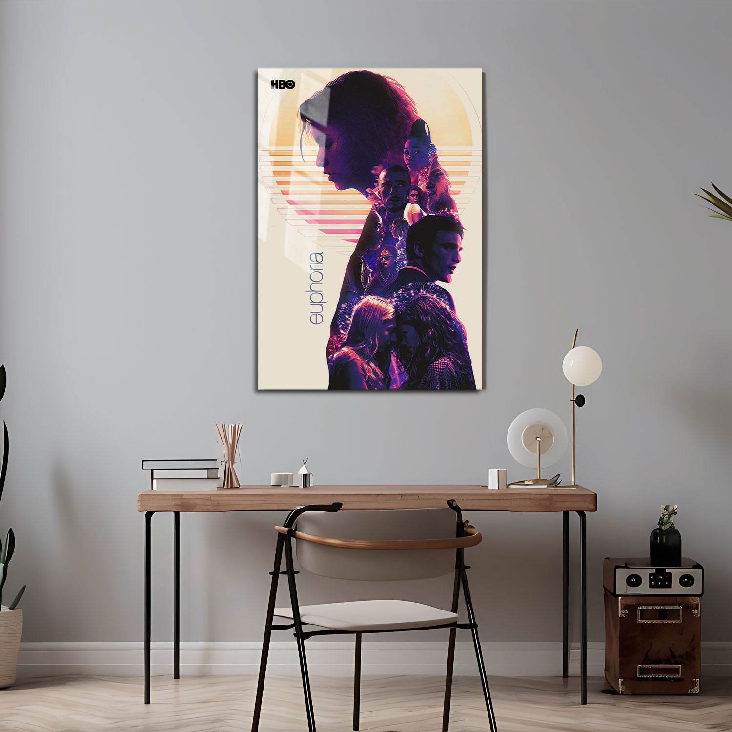 Flex Designs Metal Poster Euphoria Cartoon 5 x 7" Home Goods - TV Show 2019 TV Show Metal Poster