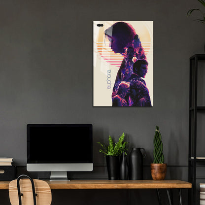 Flex Designs Metal Poster Euphoria Cartoon 24 x 36" Home Goods - TV Show 2019 TV Show Metal Poster