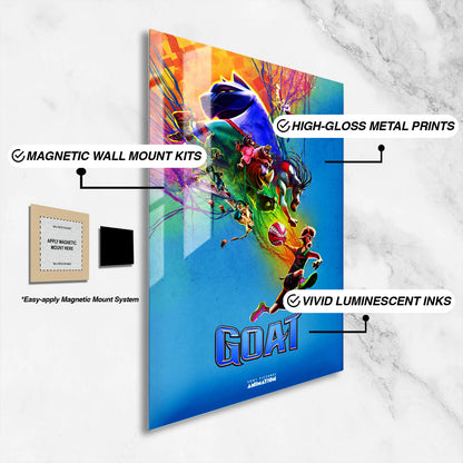 Flex Designs Metal Poster GOAT Cinematic 16 x 24" Home Goods - Movie 2026 Movie Metal Poster