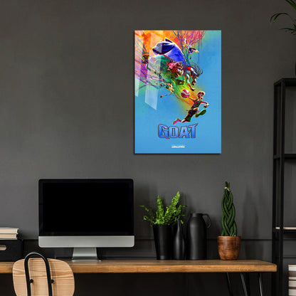 Flex Designs Metal Poster GOAT Cinematic 24 x 36" Home Goods - Movie 2026 Movie Metal Poster