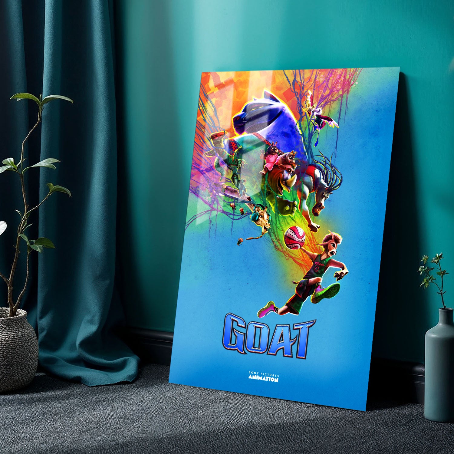 Flex Designs Metal Poster GOAT Cinematic 24 x 36" Home Goods - Movie 2026 Movie Metal Poster
