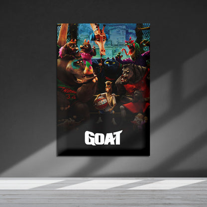 Flex Designs Metal Poster GOAT Theatrical 5 x 7" Home Goods - Movie 2026 Movie Metal Poster