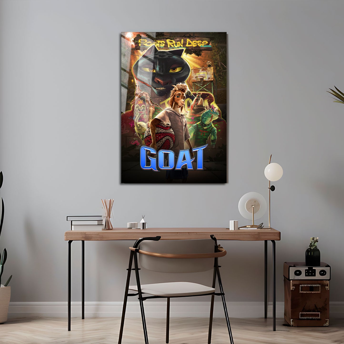 Flex Designs Metal Poster GOAT Cover 5 x 7" Home Goods - Movie 2026 Movie Metal Poster