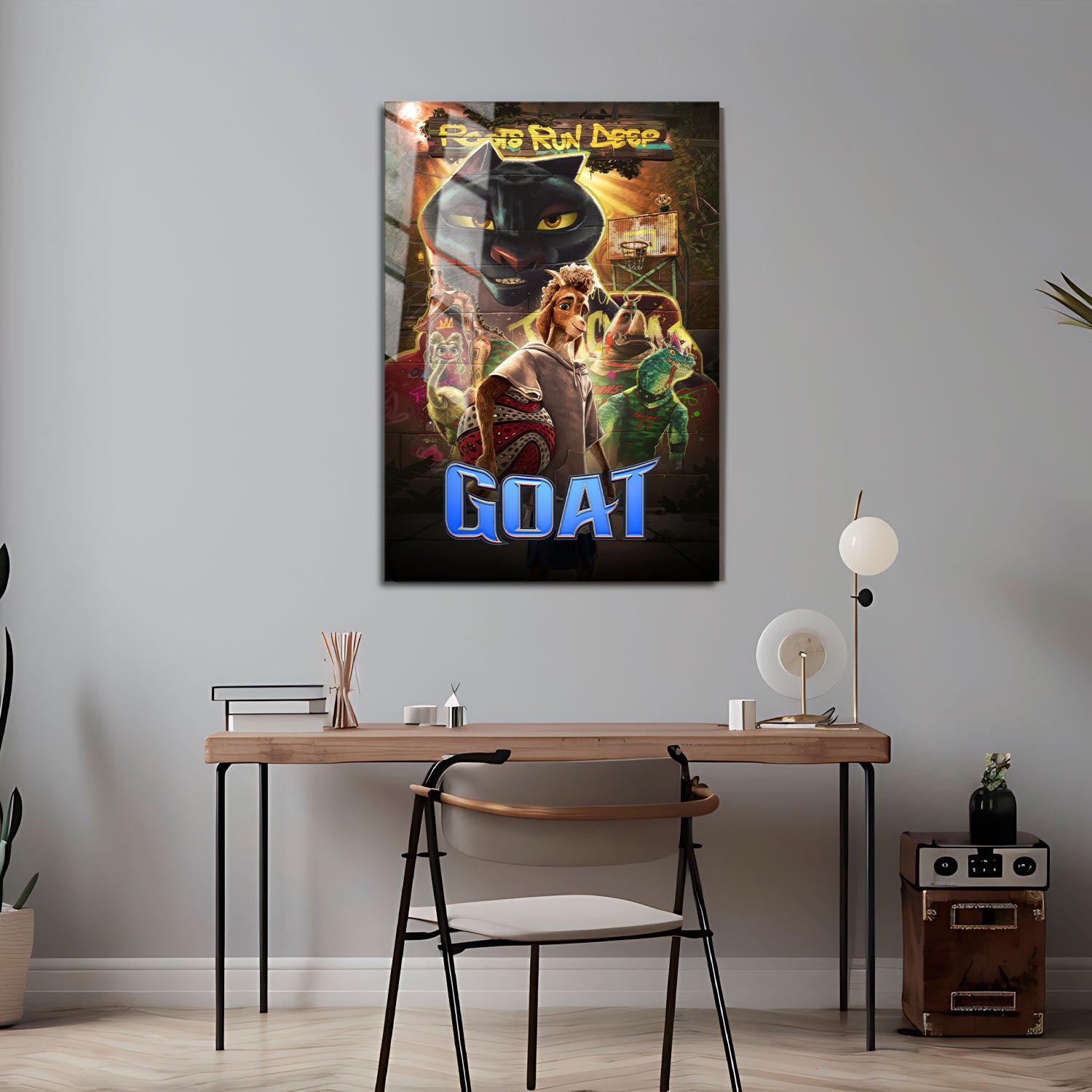 Flex Designs Metal Poster GOAT Cover 5 x 7" Home Goods - Movie 2026 Movie Metal Poster