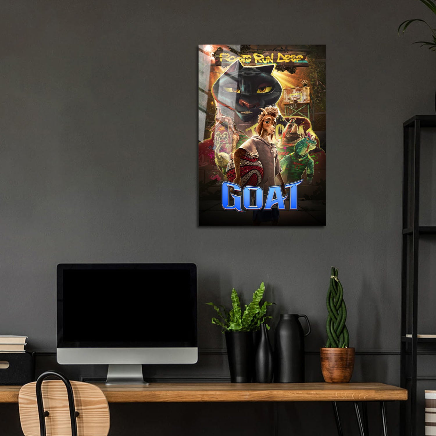 Flex Designs Metal Poster GOAT Cover 24 x 36" Home Goods - Movie 2026 Movie Metal Poster