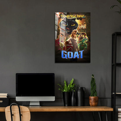 Flex Designs Metal Poster GOAT Cover 24 x 36" Home Goods - Movie 2026 Movie Metal Poster