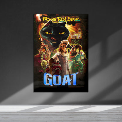 Flex Designs Metal Poster GOAT Cover 5 x 7" Home Goods - Movie 2026 Movie Metal Poster