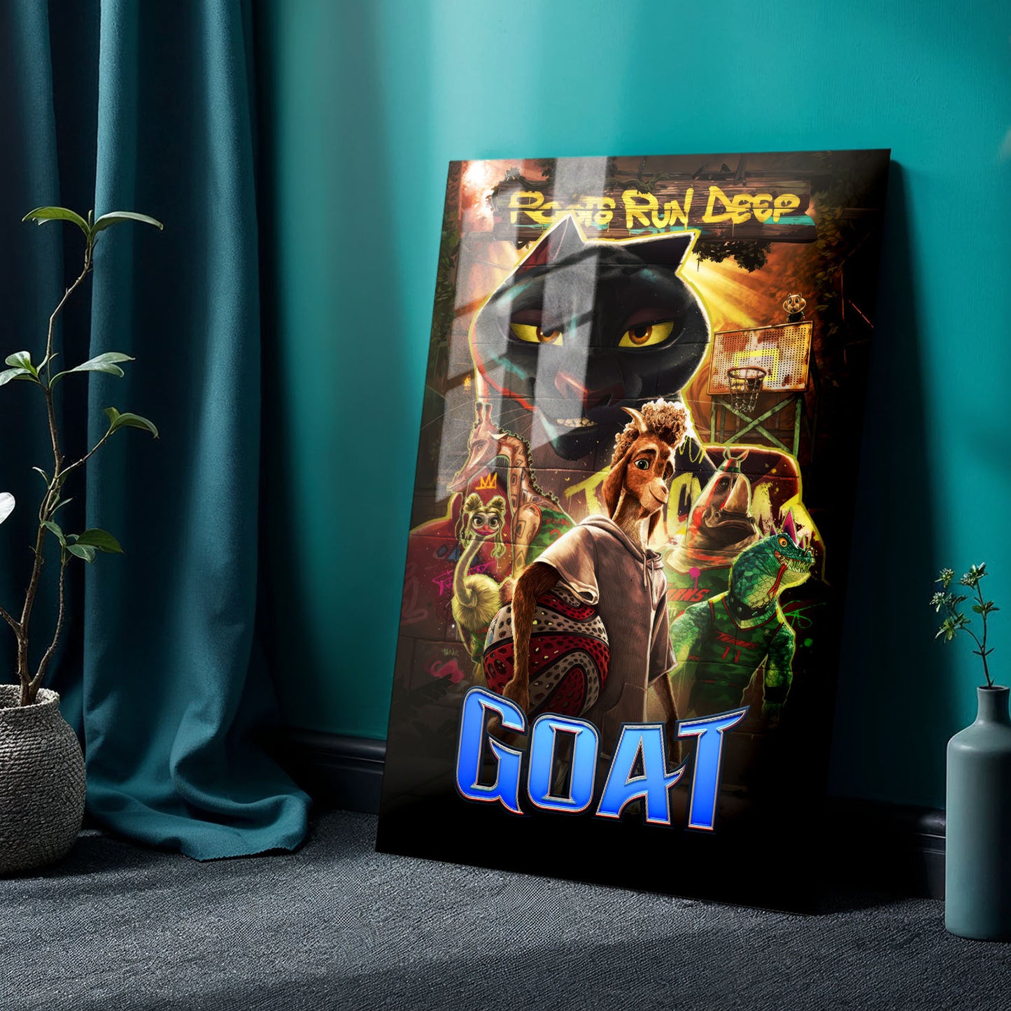 Flex Designs Metal Poster GOAT Cover 24 x 36" Home Goods - Movie 2026 Movie Metal Poster