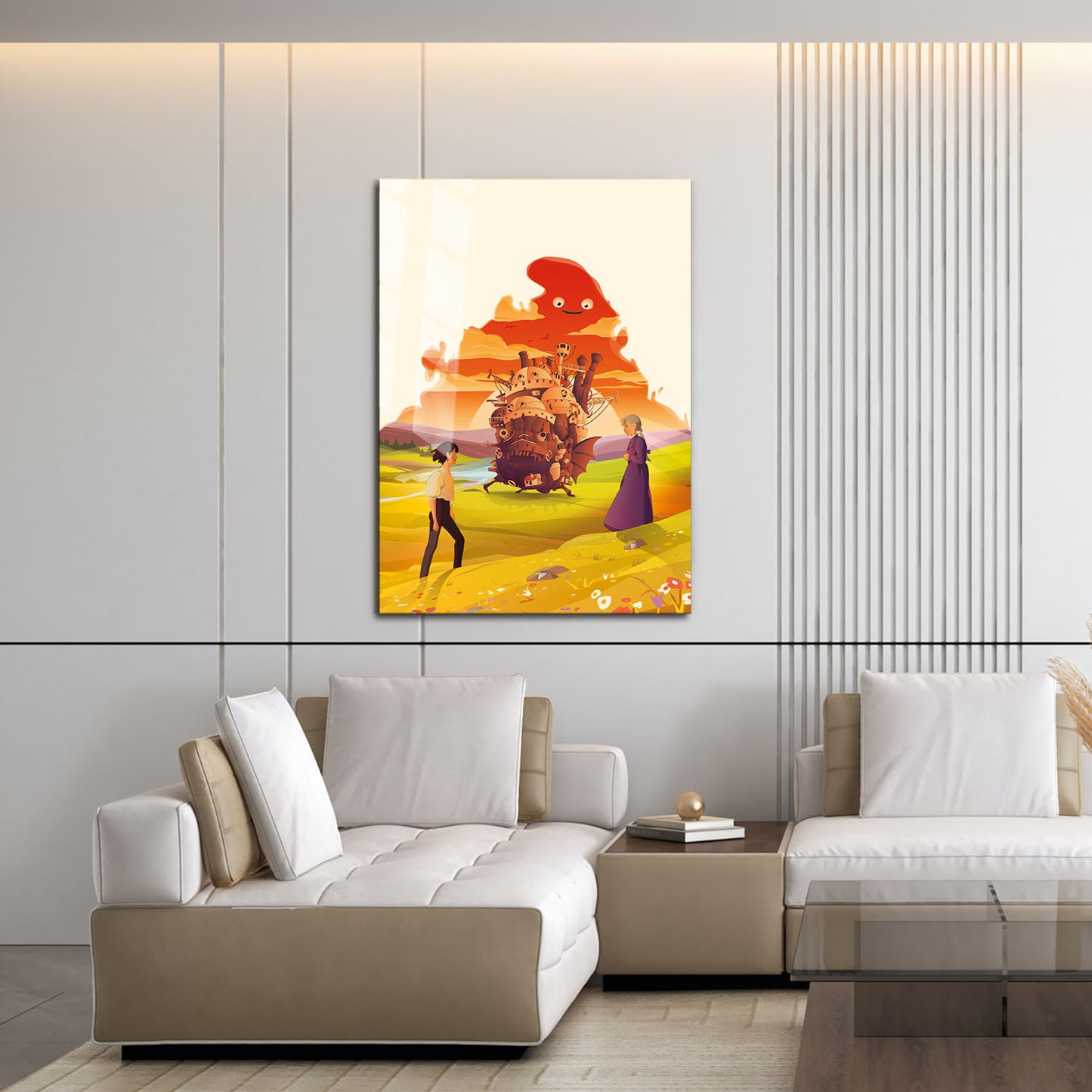 Flex Designs Metal Poster Howls Moving Castle Sketch 16 x 24" Home Goods - Movie 2004 Movie Metal Poster