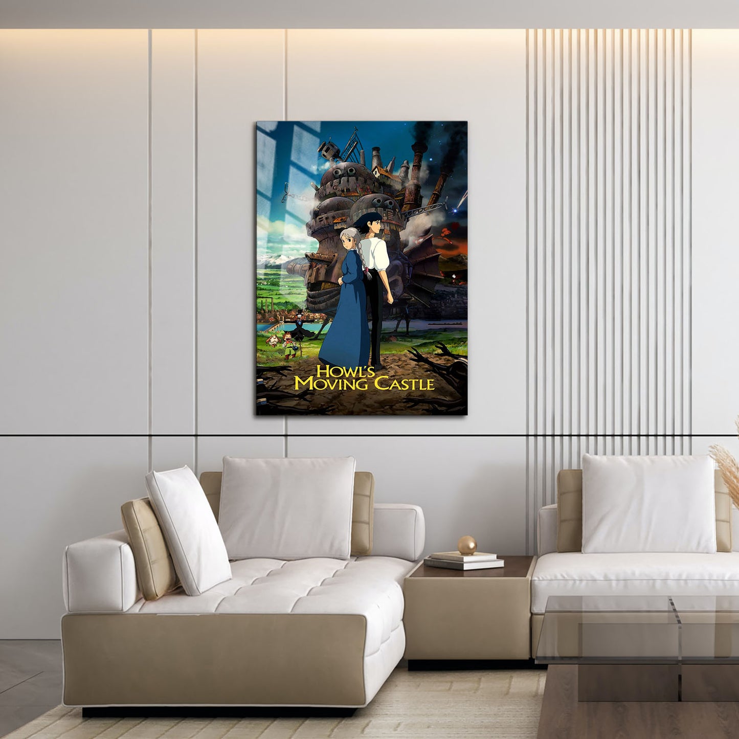 Flex Designs Metal Poster Howls Moving Castle Theatrical 16 x 24" Home Goods - Movie 2004 Movie Metal Poster