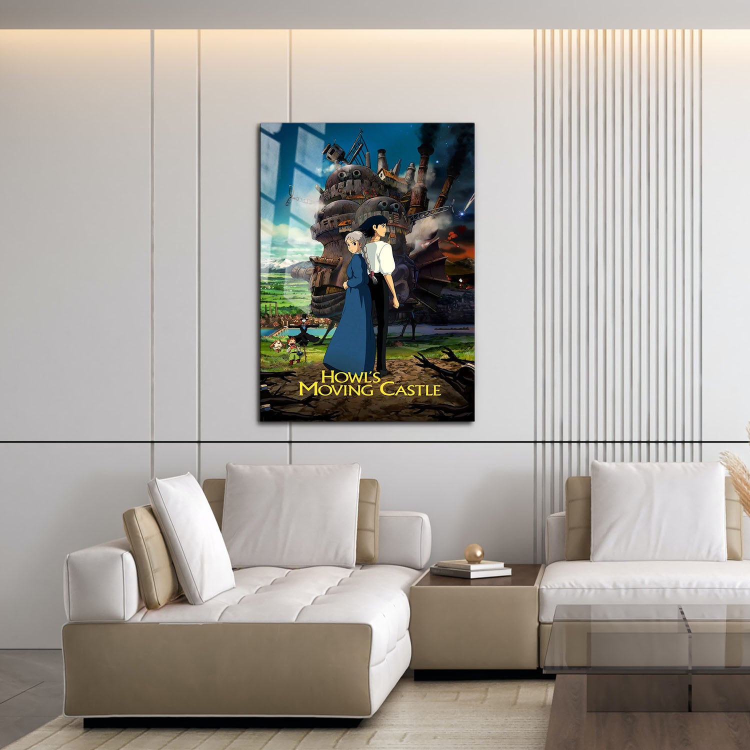 Flex Designs Metal Poster Howls Moving Castle Theatrical 16 x 24" Home Goods - Movie 2004 Movie Metal Poster