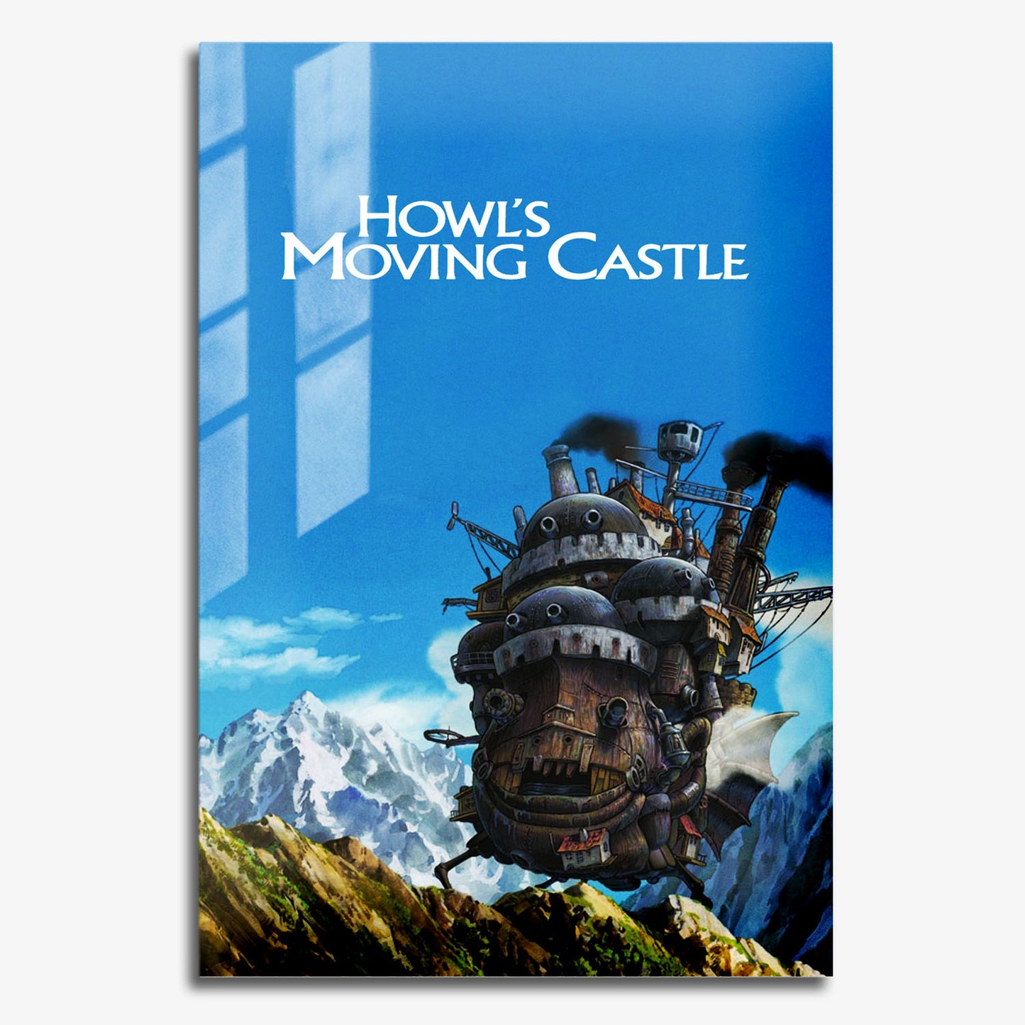 Flex Designs Metal Poster Howls Moving Castle 11 x 17" Home Goods - Movie 2004 Movie Metal Poster